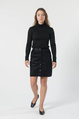 Hemp Corduroy Button Skirt - GOOD STUDIOS