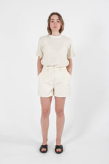 Hemp Corduroy High Waist Shorts - GOOD STUDIOS