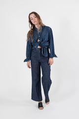 Hemp Denim Sailor Gaucho Pant - GOOD STUDIOS