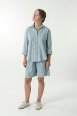 Hemp Denim Travel Shirt - GOOD STUDIOS