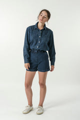 Hemp Denim Travel Shirt - GOOD STUDIOS