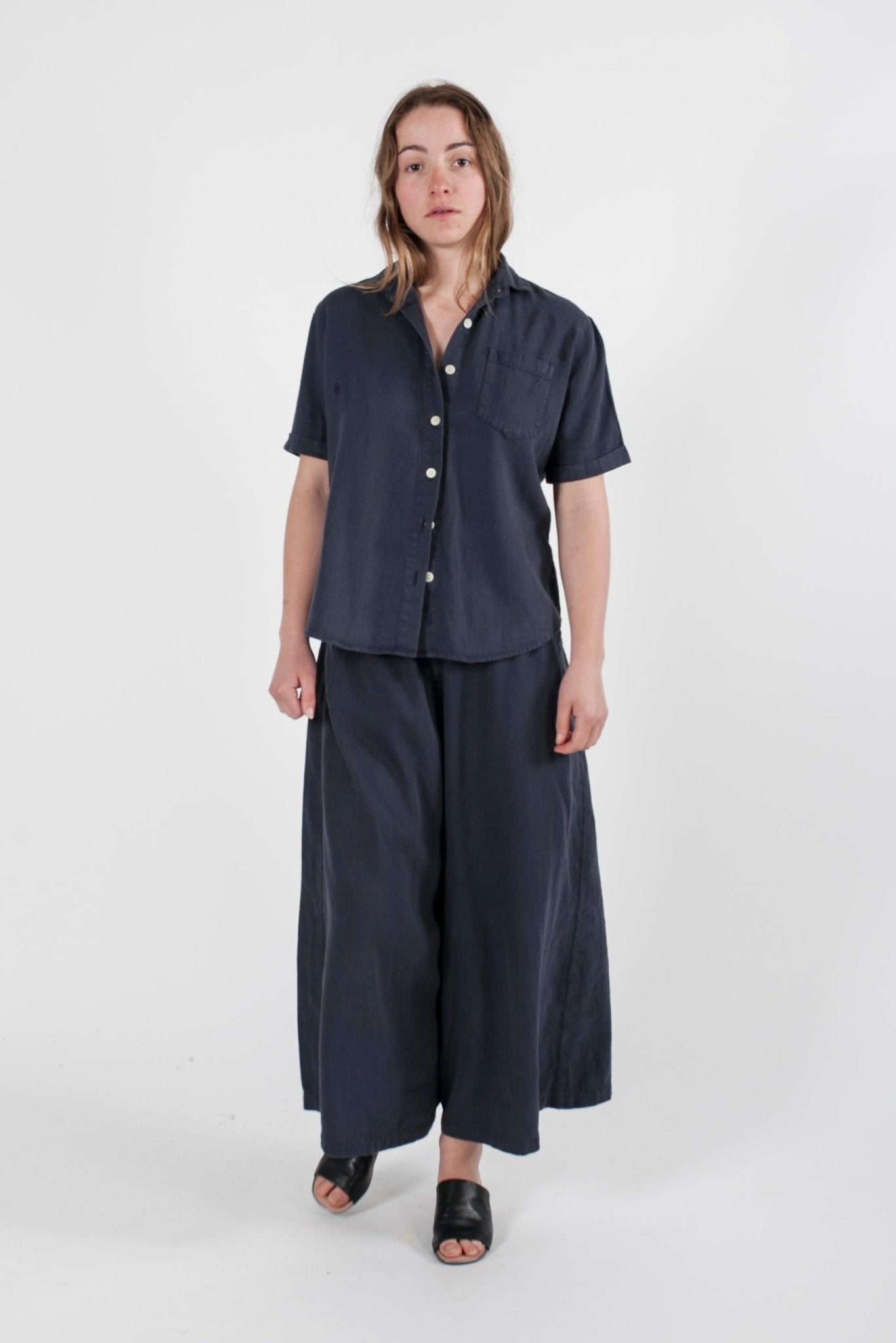 Hemp Denim Wide Leg Pant - GOOD STUDIOS