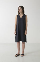 Hemp Jersey V Tank Dress - GOOD STUDIOS