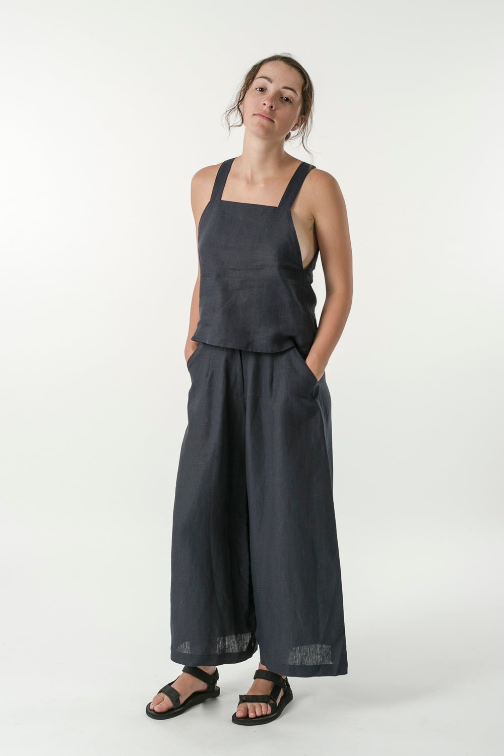 Hemp Linen Apron Top - GOOD STUDIOS