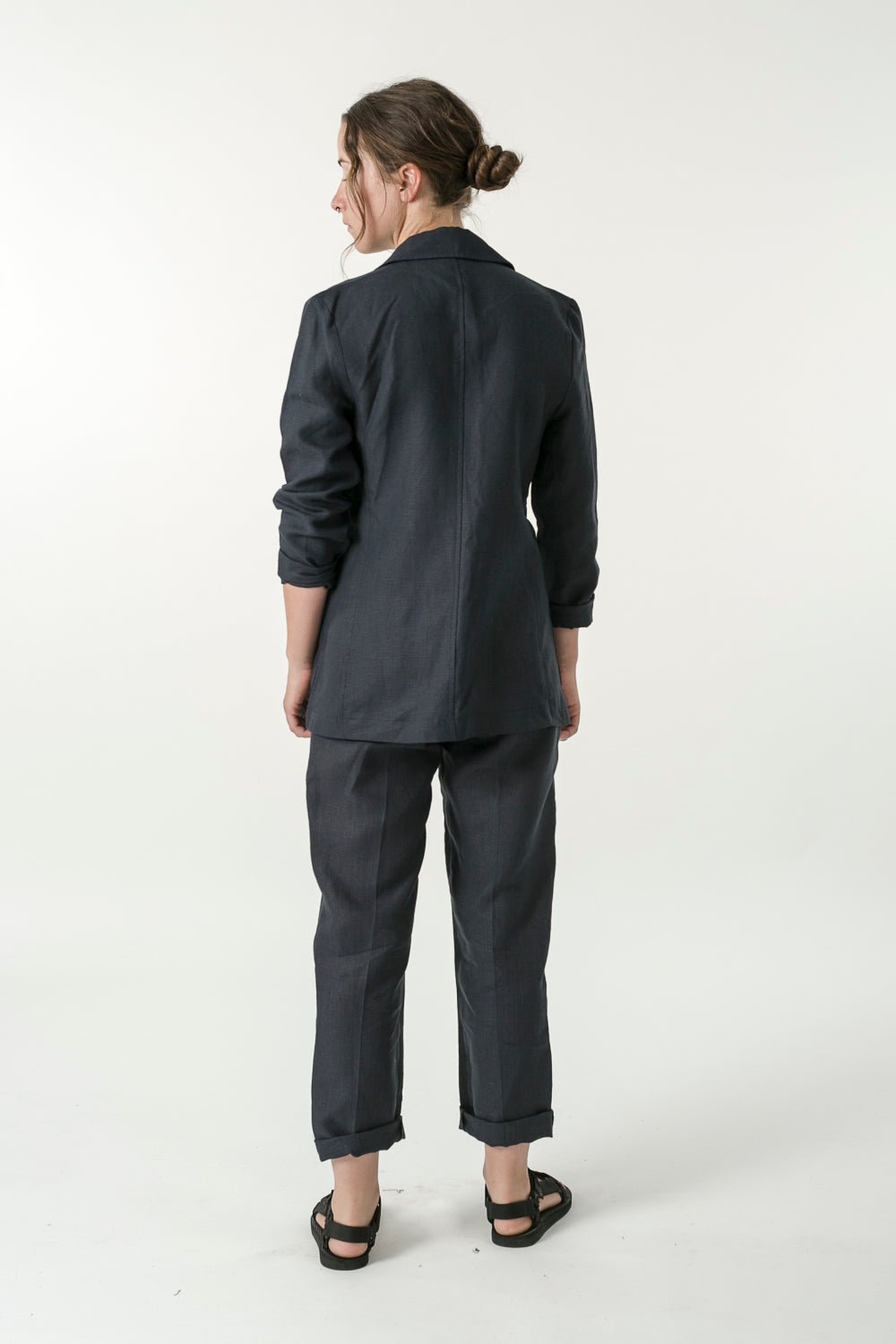 Hemp Linen Double Breasted Blazer - GOOD STUDIOS