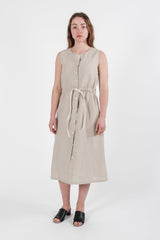 Hemp Linen Drawstring Dress - GOOD STUDIOS