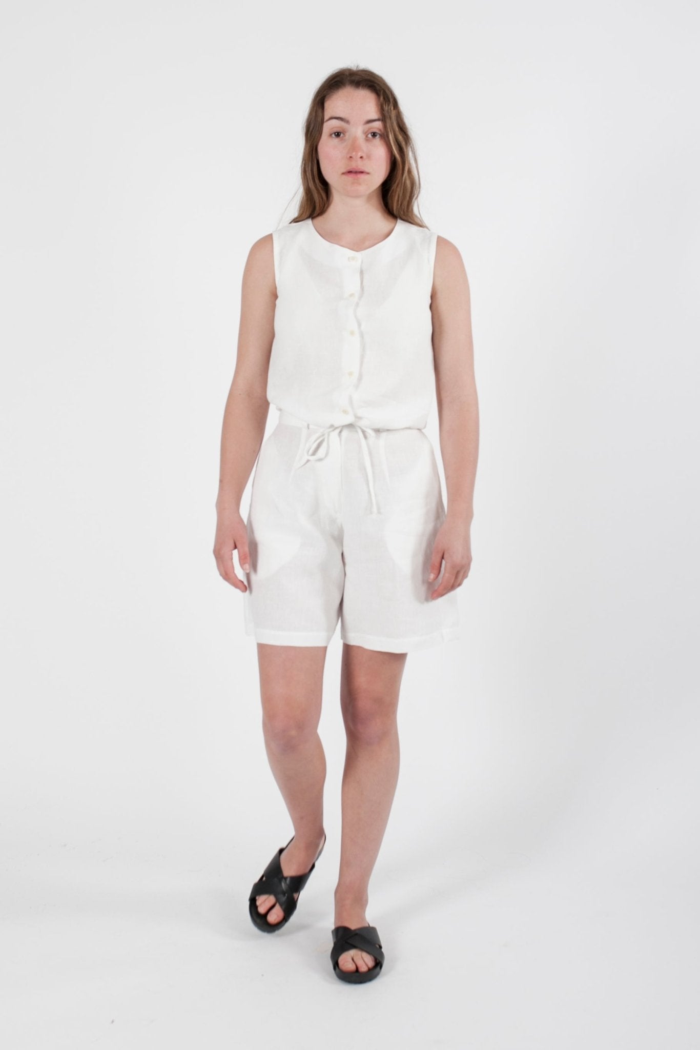 Hemp Linen Drawstring Top - GOOD STUDIOS