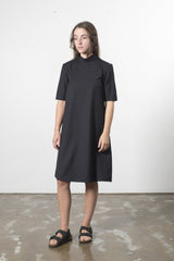 Hemp Linen High Neck Dress - GOOD STUDIOS