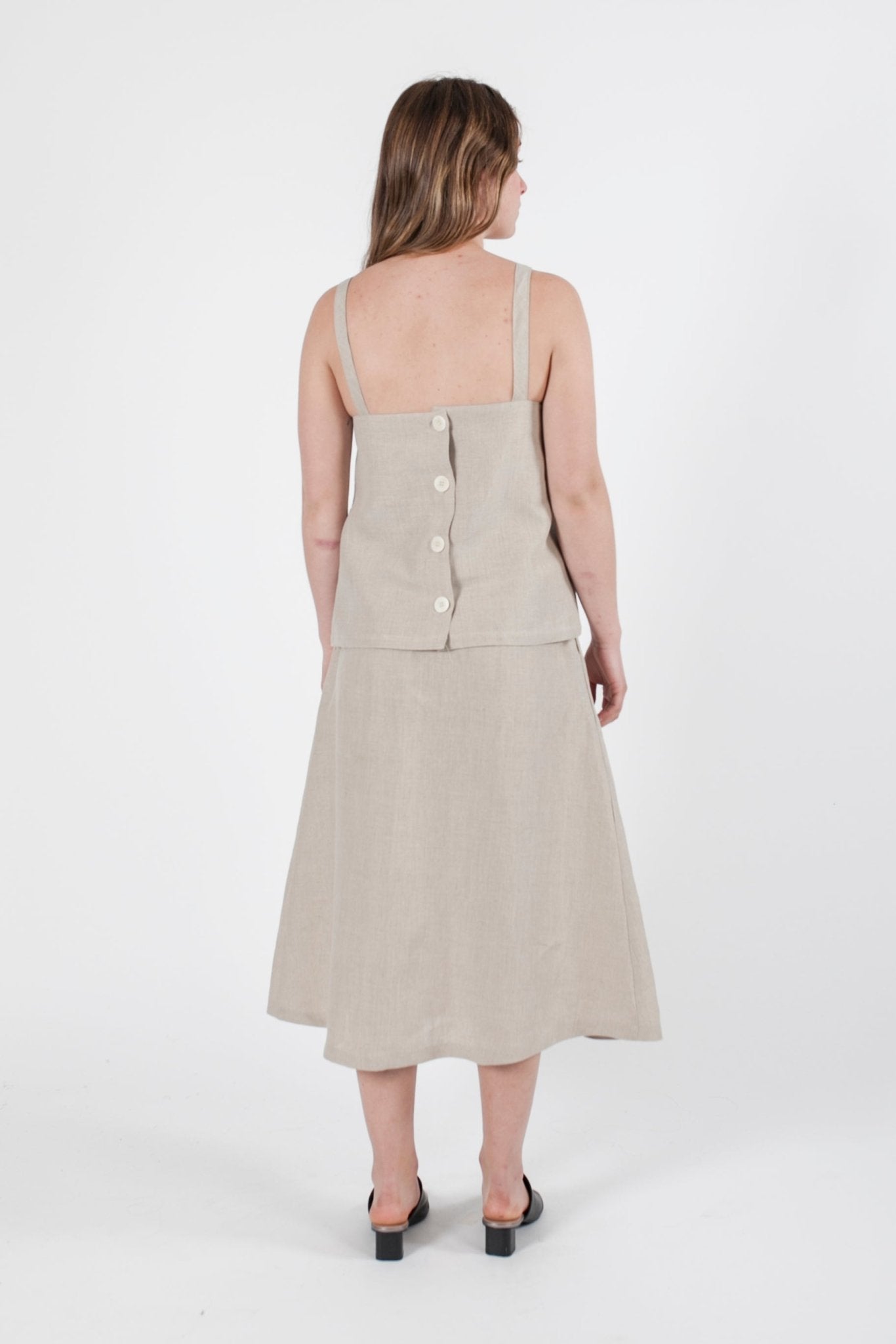 Hemp Linen Reversible Singlet - GOOD STUDIOS