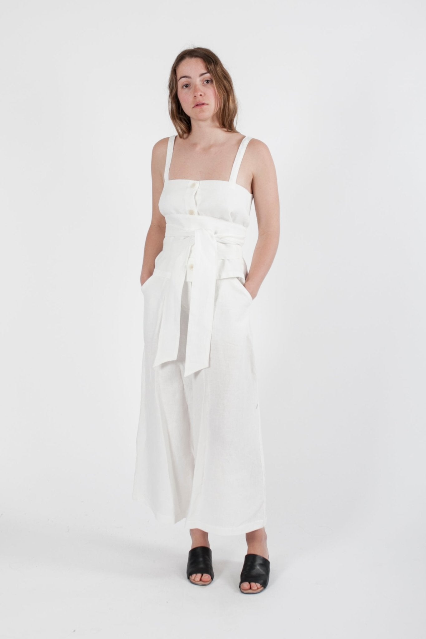 Hemp Linen Reversible Singlet - GOOD STUDIOS