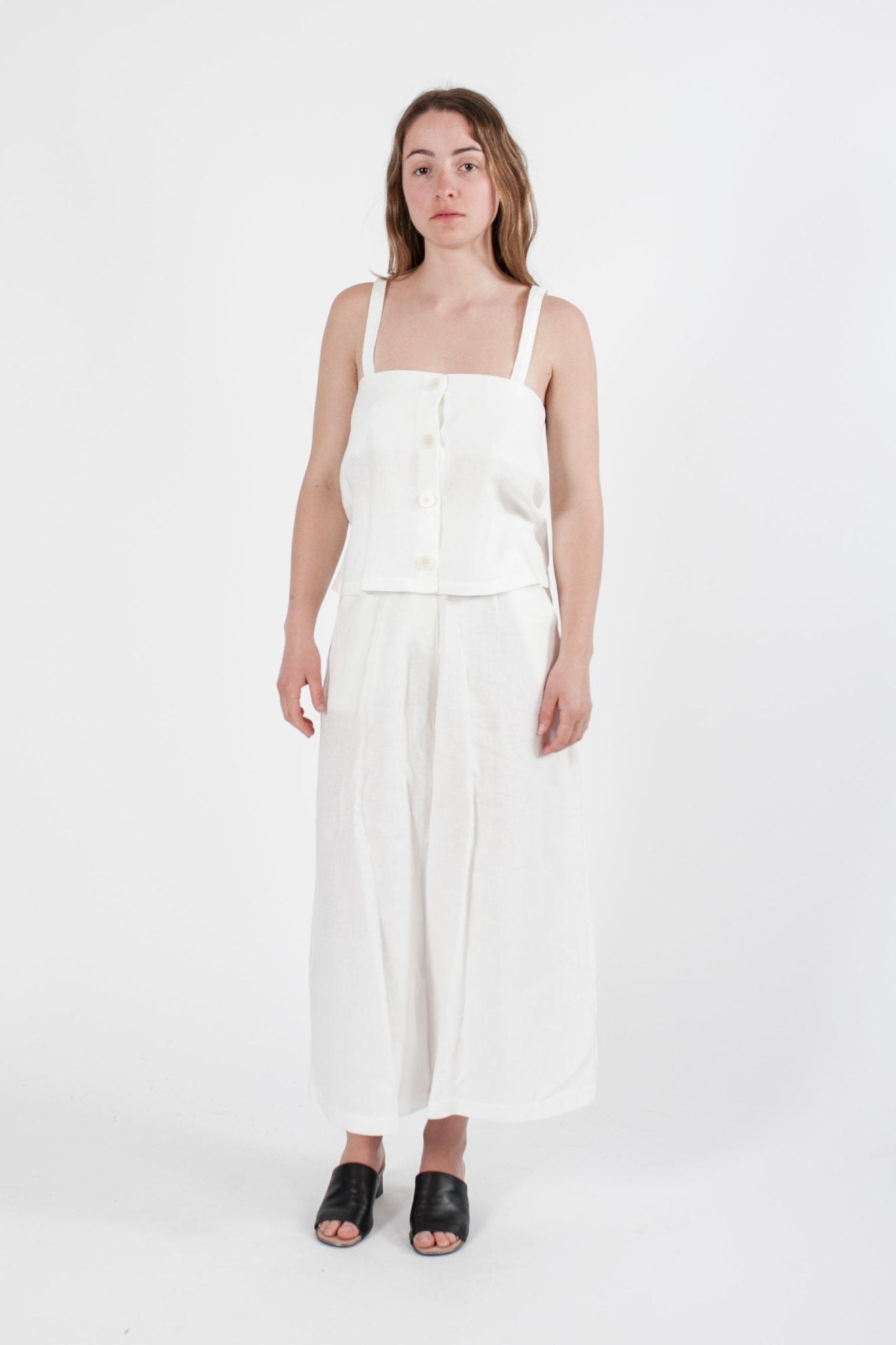 Hemp Linen Reversible Singlet - GOOD STUDIOS