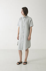 Hemp Linen Short Sleeve Shirtdress - GOOD STUDIOS