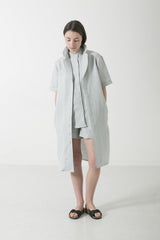 Hemp Linen Sleeveless Shirtdress - GOOD STUDIOS