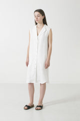 Hemp Linen Sleeveless Shirtdress - GOOD STUDIOS