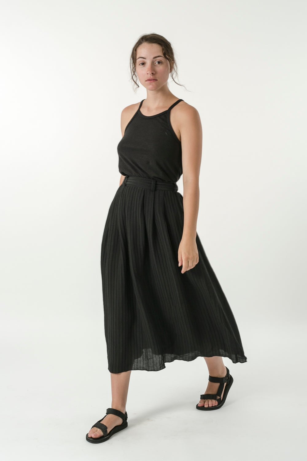 Hemp Silk Pleat Skirt - GOOD STUDIOS