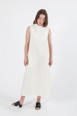 Hemp Silk Sleeveless High Neck Dress - GOOD STUDIOS