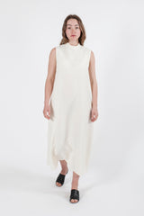 Hemp Silk Sleeveless High Neck Dress - GOOD STUDIOS