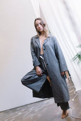 Hemp Speck Duster Trench - GOOD STUDIOS