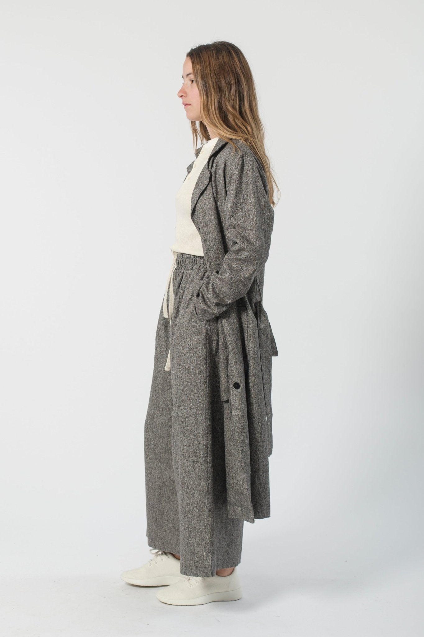 Hemp Speck Duster Trench - GOOD STUDIOS