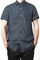 Mens Hemp Linen Short Sleeve Shirt - GOOD STUDIOS